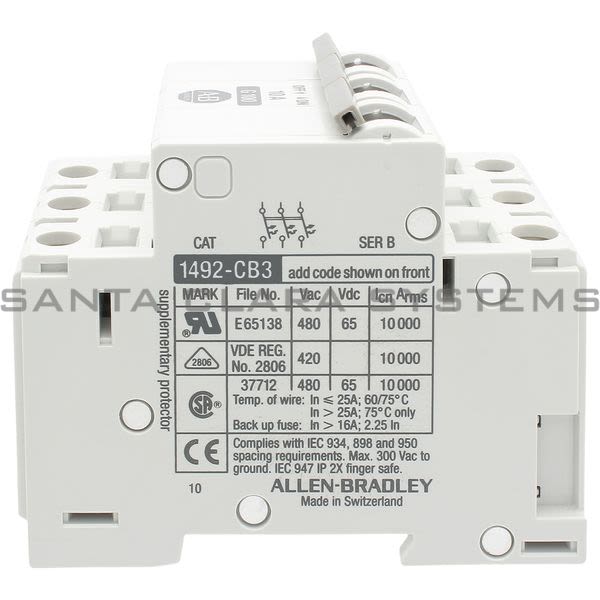Allen Bradley 1492-CB3G100 Circuit Breaker Product Image