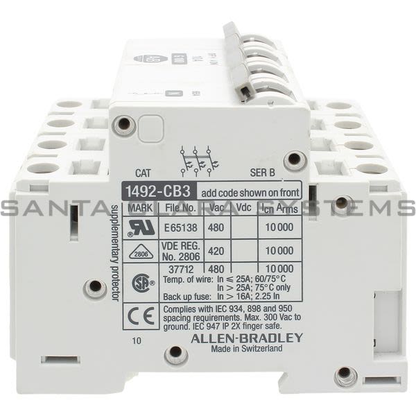 Allen Bradley 1492-CB3G100-N Circuit Breaker Product Image