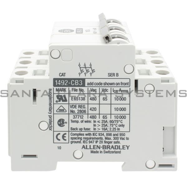 1492-cb3g150 Allen Bradley In Stock And Ready To Ship - Santa Clara Systems