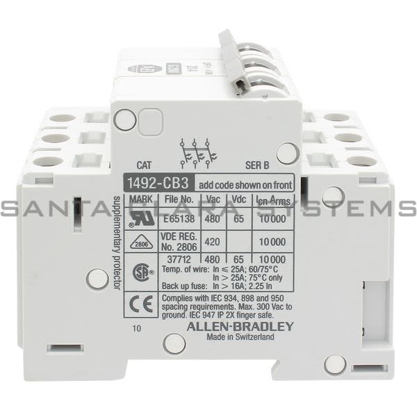 Allen Bradley 1492-CB3G200 Circuit Breaker Product Image