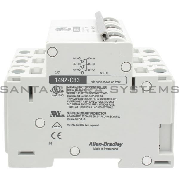 Allen Bradley 1492-CB3H020 Circuit Breaker Product Image