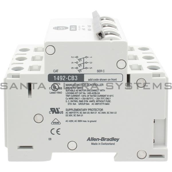 Allen Bradley 1492-CB3H040 Circuit Breaker Product Image