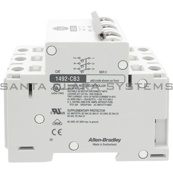 Allen Bradley 1492-CB3H070 Circuit Breaker Product Image