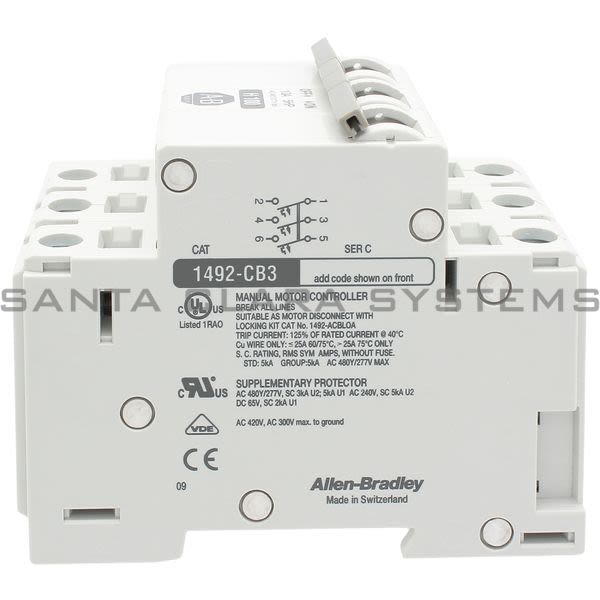 Allen Bradley 1492-CB3H100 Circuit Breaker Product Image