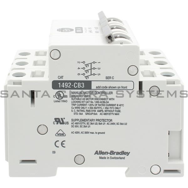 Allen Bradley 1492-CB3H160 Circuit Breaker Product Image