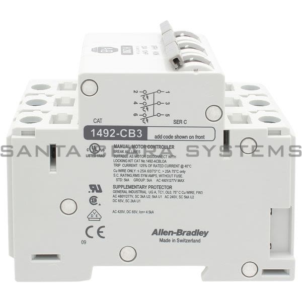 Allen Bradley 1492-CB3H200 Circuit Breaker Product Image