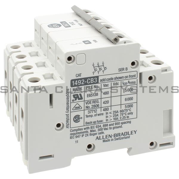 Allen Bradley 1492-CB3H200-N Circuit Breaker Product Image