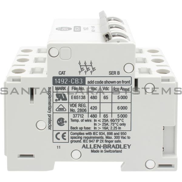 Allen Bradley 1492-CB3H250 Circuit Breaker Product Image