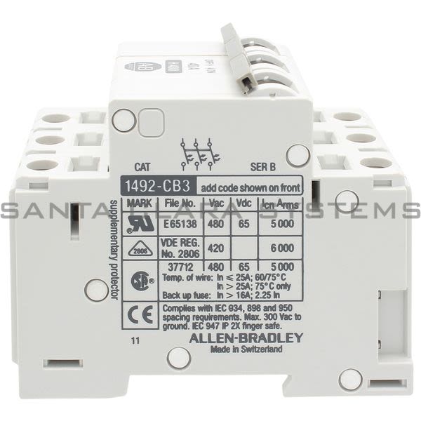 Allen Bradley 1492-CB3H400 Circuit Breaker Product Image