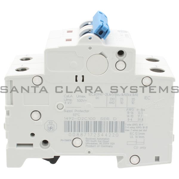 Allen Bradley 1492-D2C100 Circuit Breaker Product Image