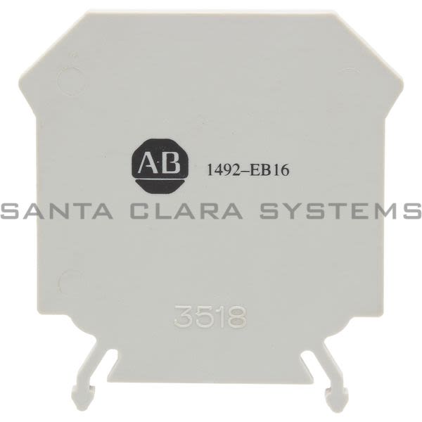 Allen Bradley 1492-EB16 End Barrier for Terminal Block Product Image