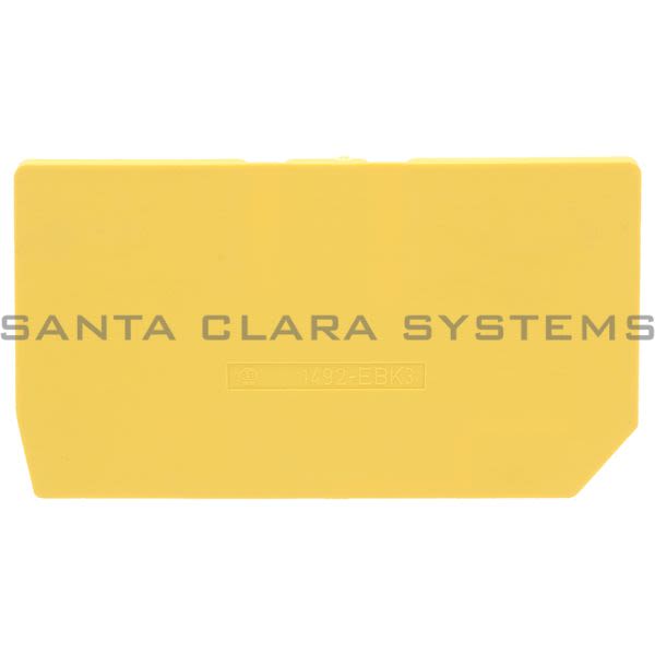 Allen Bradley 1492-EBK3Y End Barrier Cover Yellow Product Image