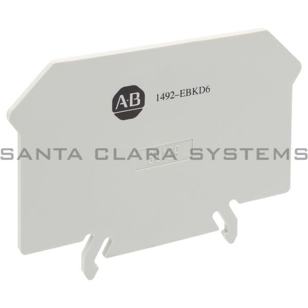 Allen Bradley 1492-EBKD6 End Barrier, Gray Product Image