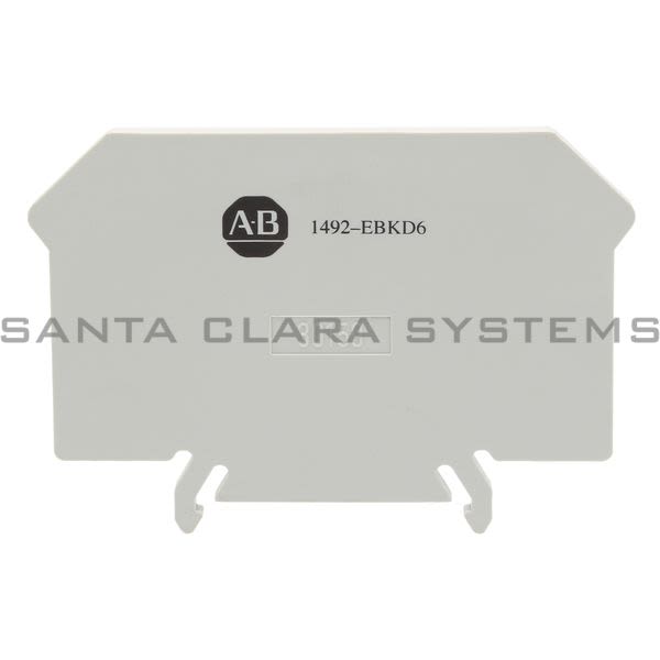 Allen Bradley 1492-EBKD6 End Barrier, Gray Product Image
