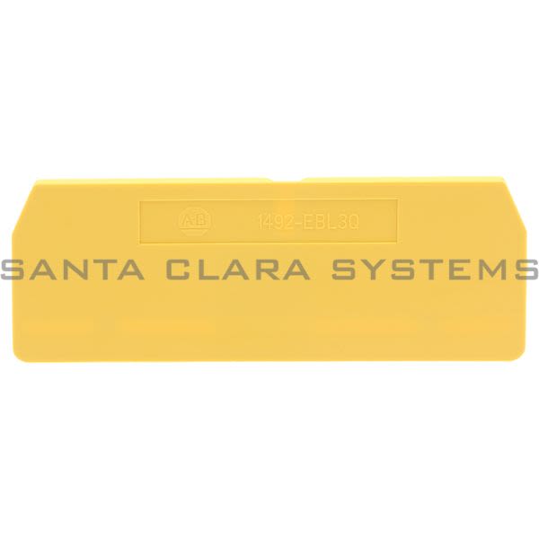 Allen Bradley 1492-EBL3Q-Y Terminal End Cap | Yellow Product Image