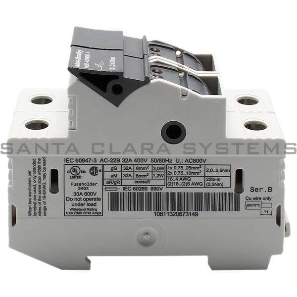 Allen Bradley 1492-FB2M30-L Fuse Holder 2 Pole Product Image
