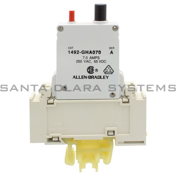Allen Bradley 1492-GHA070 Single Pole Circuit Breaker 7 amp W/ Auxiliary Contacts Product Image