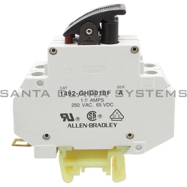 Allen Bradley 1492-GHD010F Double Pole Circuit Breaker Product Image