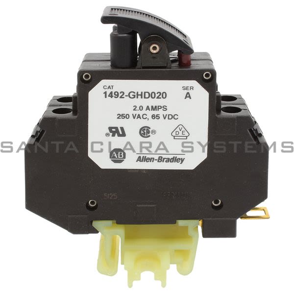 Allen Bradley 1492-GHD020 Double-Pole Circuit Breaker Product Image