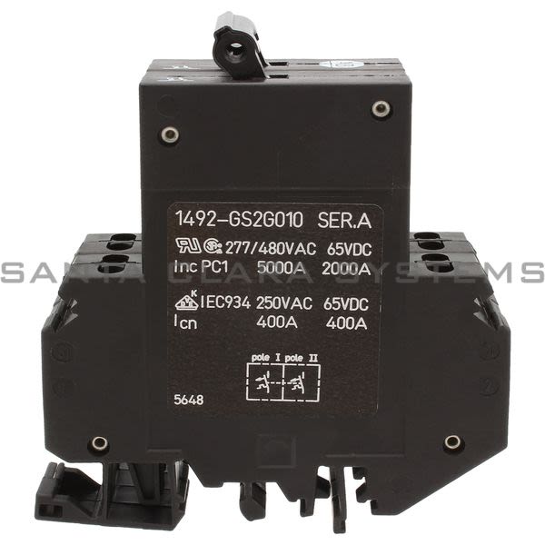 Allen Bradley 1492-GS2G010 2 Pole High Den. Slim Mini.CB 1 amps Product Image