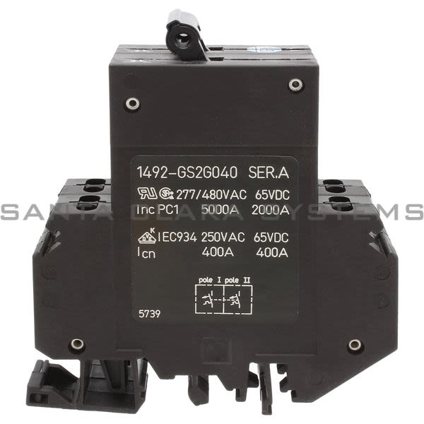Allen Bradley 1492-GS2G040 2 Pole High Den. Slim Mini.CB 4 amps Product Image