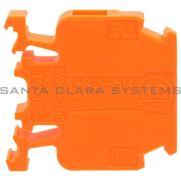 Allen Bradley 1492-HM1OR Terminal Block | Orange Finger-Safe Product Image