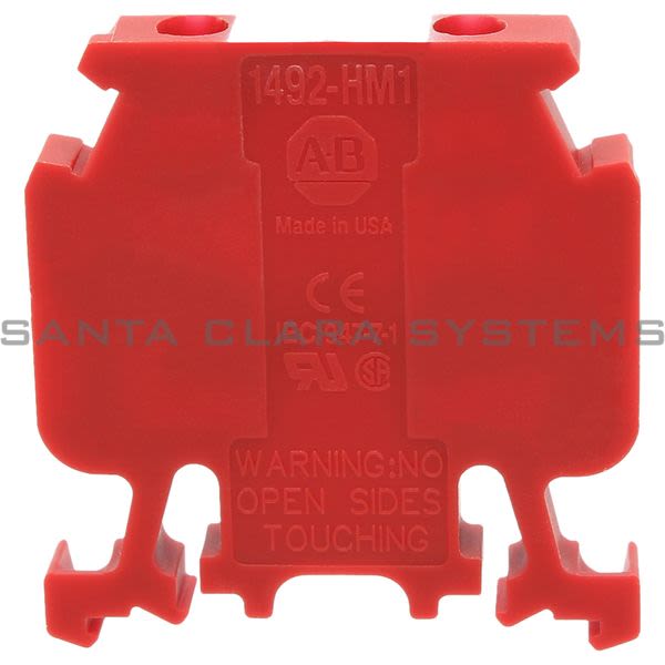 Allen Bradley 1492-HM1RE Terminal Block | Red Product Image