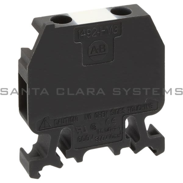 Allen Bradley 1492-HM3BL Terminal Block | Black Product Image