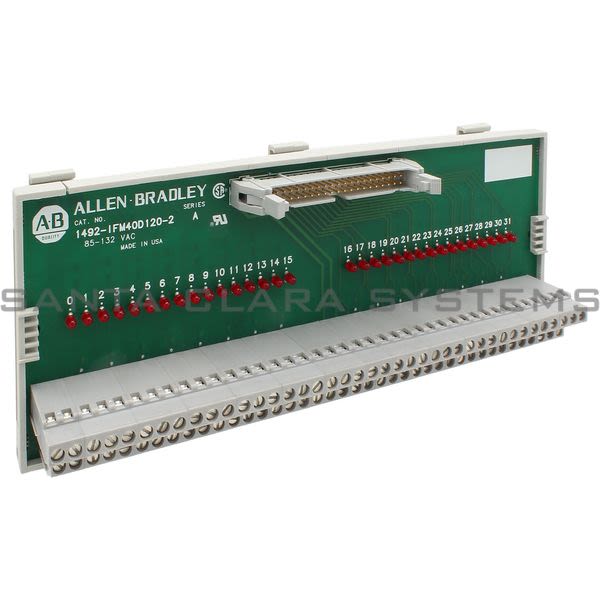 Allen Bradley 1492-IFM40D120-2 40 PT. Interface Module W/ LEDs Product Image