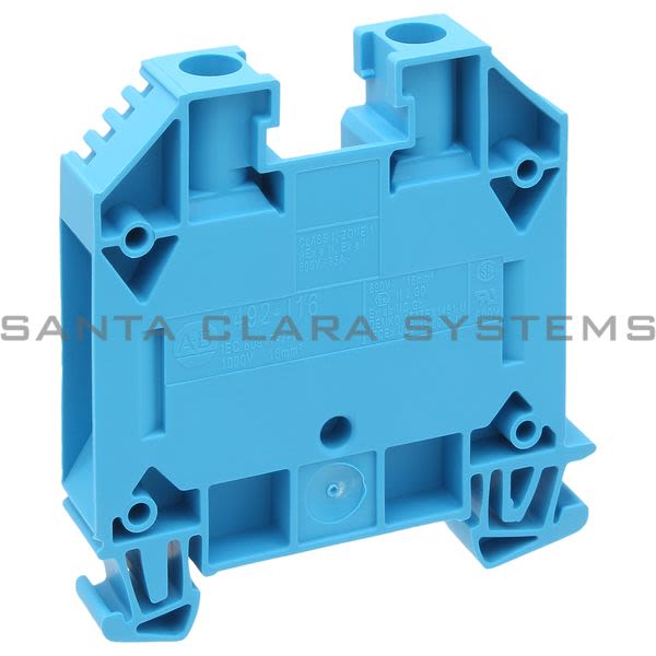 Allen Bradley 1492-J16-B Feed-Through Screw Terminal Block 16mm Blue Product Image