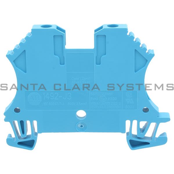 Allen Bradley 1492-J3-B Terminal Block | Blue Product Image