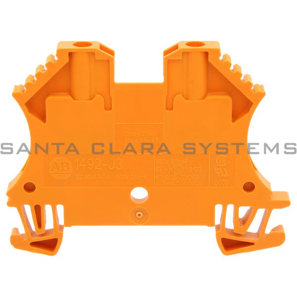 Allen Bradley 1492-J3-OR Feed Through Screw Terminal Block 2.5mm Orange Product Image