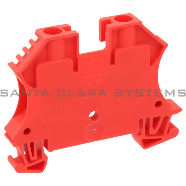 Allen Bradley 1492-J6-RE Terminal Block | Red Product Image