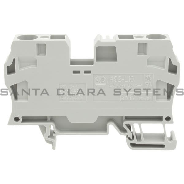 Allen Bradley 1492-L10 Feed-Through Spring Clamp Term Blk 10mm Gray Product Image