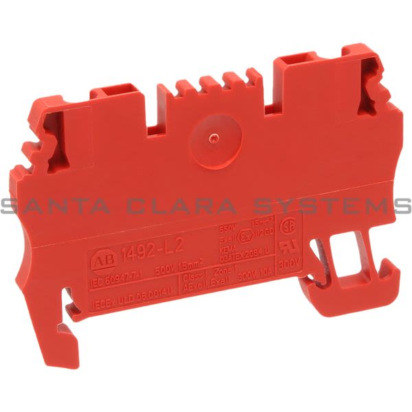 Allen Bradley 1492-L2-RE 1-CKT Feed-Through Blk, 1.5mm Red Product Image