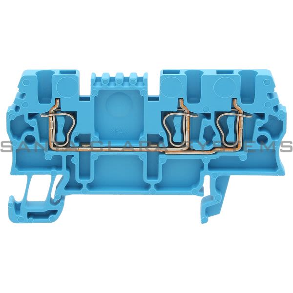 Allen Bradley 1492-L2T-B Ft Spring Clamp Terminal Block 1.5mm Triple Blue Product Image