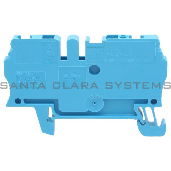 Allen Bradley 1492-L3-B Terminal Block | Blue Product Image