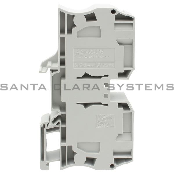 Allen Bradley 1492-L35 Feed Through Spring Clamp Term Blk 35mm Gray Product Image