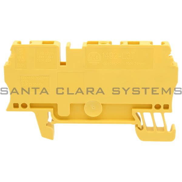 Allen Bradley 1492-L3T-Y Terminal Block | Yellow Product Image