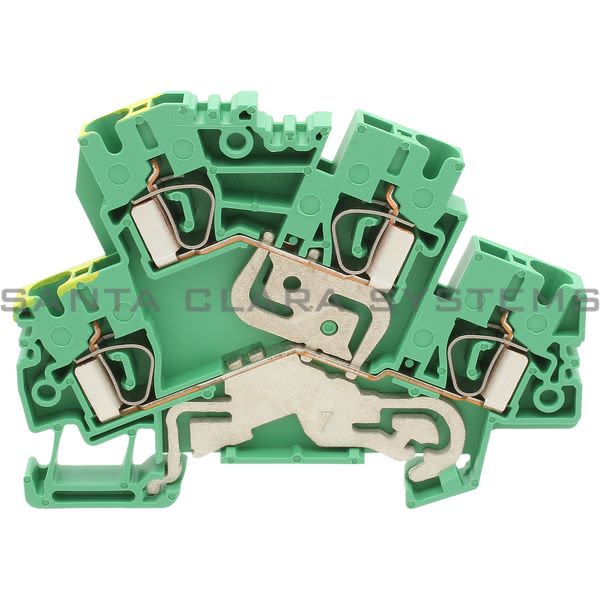 Allen Bradley 1492-LDG4C 2 Lvl Linked Ground Spring Clamp TB 4mm Grn/Yelw Product Image