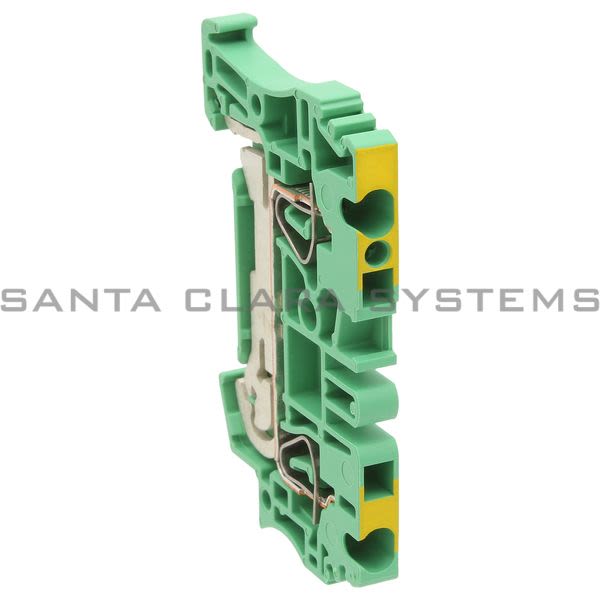 Allen Bradley 1492-LG3 Ground Spring Clamp Term Block 2.5mm Green/Yellow Product Image