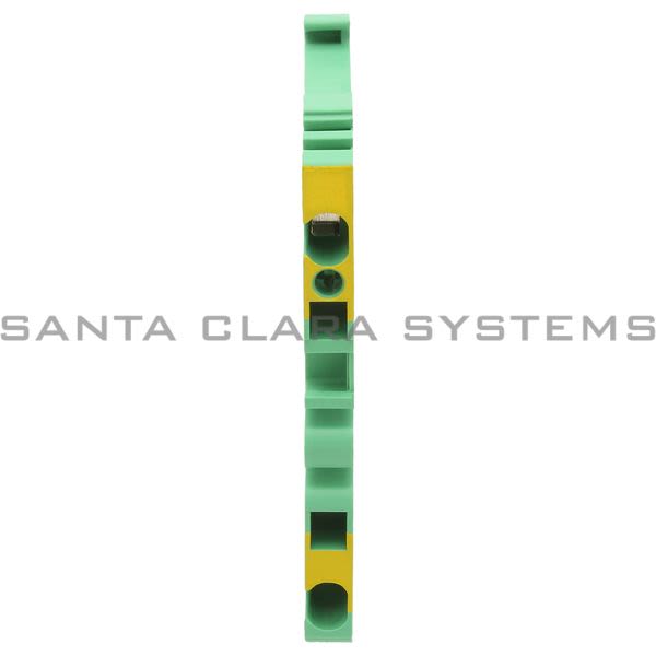 Allen Bradley 1492-LG3 Ground Spring Clamp Term Block 2.5mm Green/Yellow Product Image