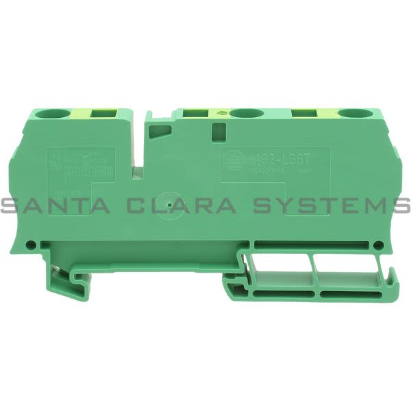 Allen Bradley 1492-LG6T Ground Spring Clamp TB Triple 6mm Green/Yellow Product Image