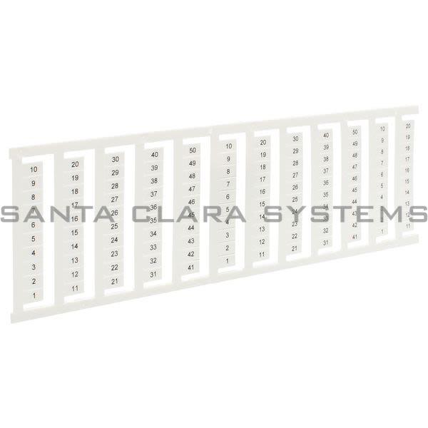 Allen Bradley 1492-M6X10V1-50 Snap-In Individual Marker Card Product Image