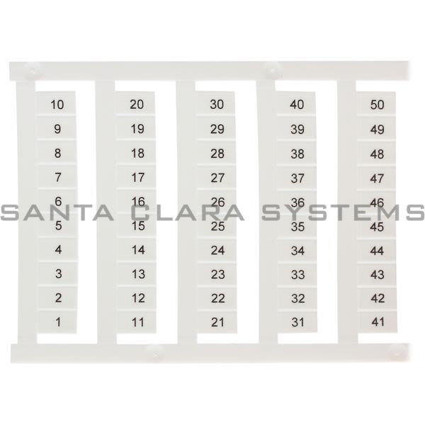 Allen Bradley 1492-M6X10V1-50 Snap-In Individual Marker Card Product Image