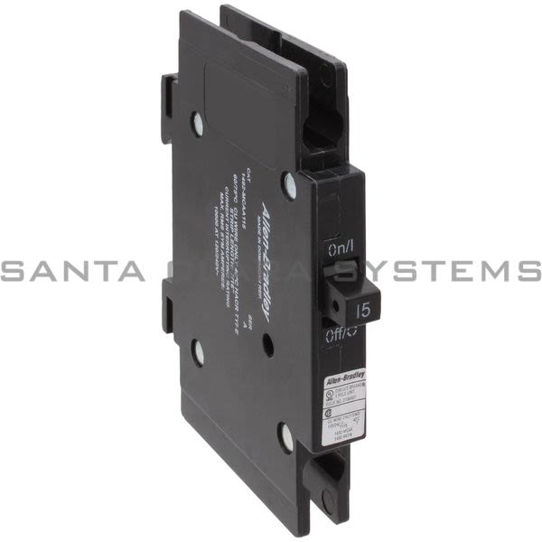 Allen Bradley 1492-MCAA115 Cir Brkr, 0.5 In/Pole, 10 KA AIC, 1 Pole, 15 A Product Image