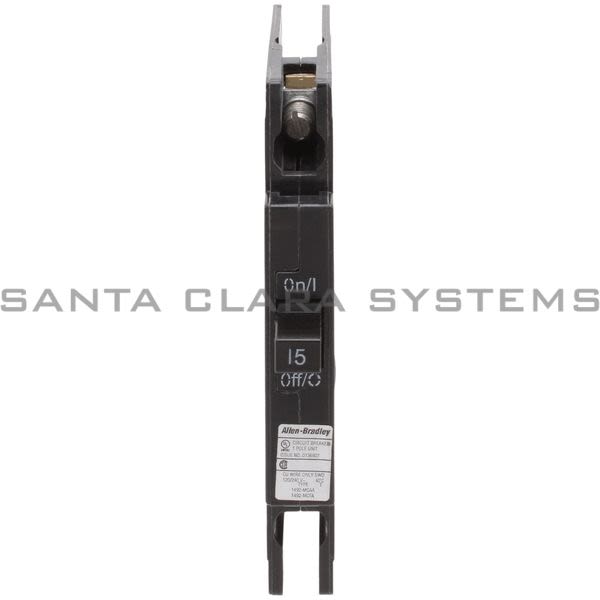 Allen Bradley 1492-MCAA115 Cir Brkr, 0.5 In/Pole, 10 KA AIC, 1 Pole, 15 A Product Image