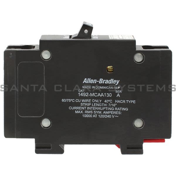 Allen Bradley 1492-MCAA130  Cir Brkr, 0.5 In/Pole, 10 KA AIC, 1 Pole, 30 A Product Image