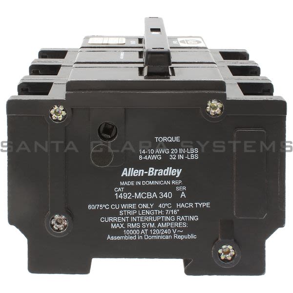 Allen Bradley 1492-MCBA340 Circuit Breaker Product Image