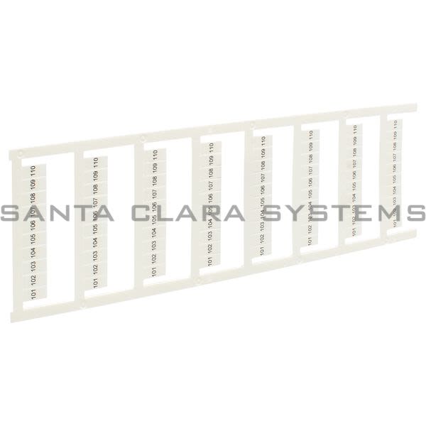 Allen Bradley 1492-MS6X12H101-110 Marker Card Snap-In Numbers 101-110 Product Image